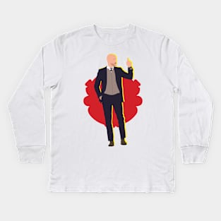 Erik Ten Hag Man Utd Manager Collage Kids Long Sleeve T-Shirt